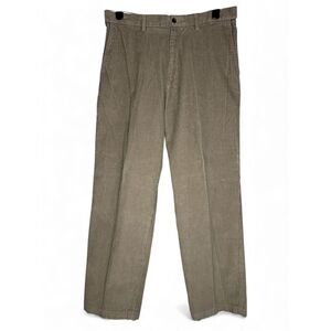 Haggar Mens Camel Corduroy Pants Sz 36X32 Classic Normcore Cotton Grandpacore